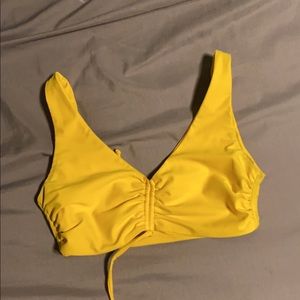 FIVE DANCEWEAR yellow tie in front bra MA